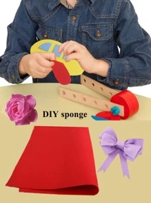1 Pack Of 10 Sheets, 41.8mm Ordinary Sponge Paper, 10 Colors