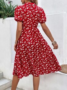 SHEIN LUNE Đầm Túi Hoa Tất cả trên in Boho - Nhiều màu - Xem 4