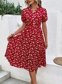 SHEIN LUNE Đầm Túi Hoa Tất cả trên in Boho - Nhiều màu - Xem 5