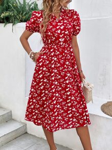 SHEIN LUNE Đầm Túi Hoa Tất cả trên in Boho - Nhiều màu - Xem 6