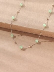 球裝飾項鍊 - 綠色 - 查看 2