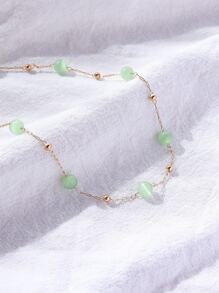 球裝飾項鍊 - 綠色 - 查看 4