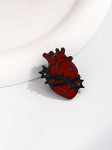 心臟設計胸針 - 彩色 - 查看 1