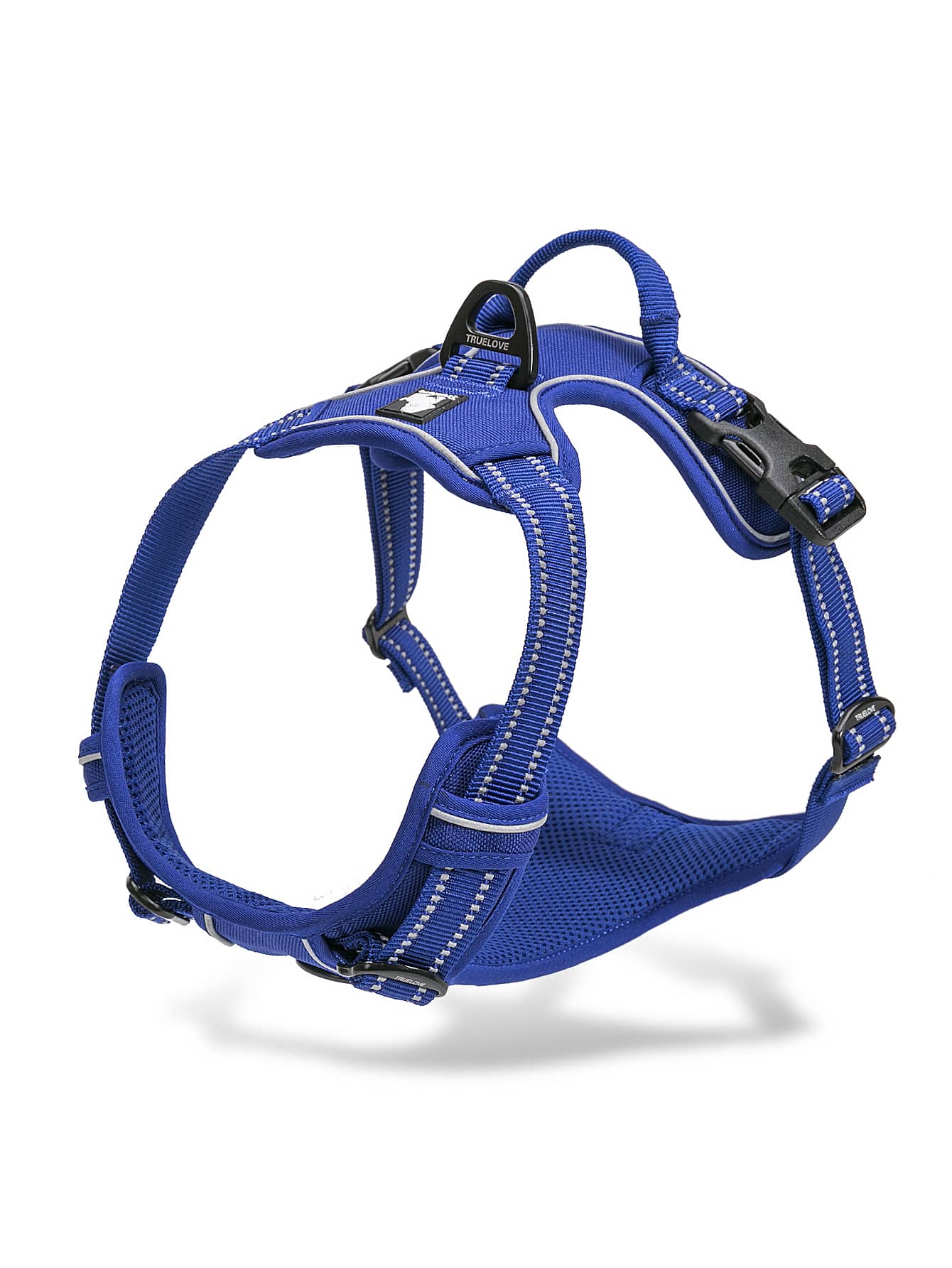 Truelove 1入組無拉式寵物背帶適用於貓和狗狗適用於戶外 - 寶藍色 - 查看 1