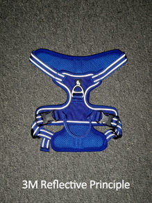 Truelove 1入組無拉式寵物背帶適用於貓和狗狗適用於戶外 - 寶藍色 - 查看 3