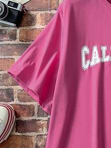 Calvaya Camiseta con estampado de letra