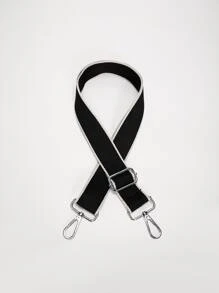 Fashionable Nylon Shoulder Strap, Adjustable Length - Black - View 3