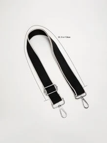 Fashionable Nylon Shoulder Strap, Adjustable Length - Black - View 5