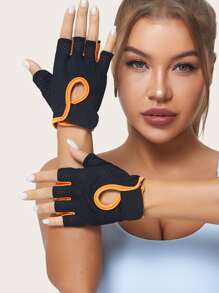 1pair Breathable Half-finger Cycling Gloves