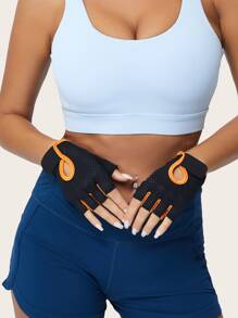 1pair Breathable Half-finger Cycling Gloves