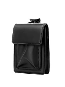 Minimalist Square Bag Mini Flap Black - Black - View 6