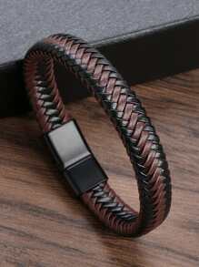 Pulsera trenzada minimalista para hombre, para regalo de joyería y fiesta