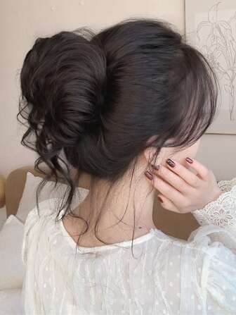 短卷合成纖維頭髮髻