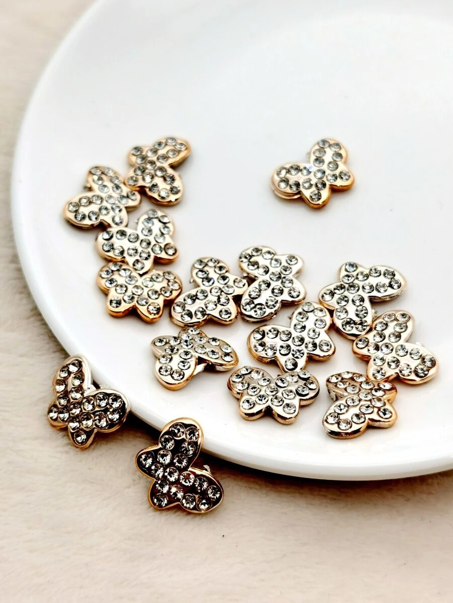 15 cái Phụ kiện trang sức DIY thiết kế hình con bướm - Nhiều màu - Xem 1