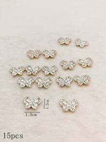 15 cái Phụ kiện trang sức DIY thiết kế hình con bướm - Nhiều màu - Xem 4