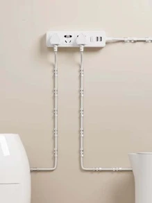 20 cái/bộ Giá đỡ dây PMMA không đục lỗ, Bộ cố định dây rõ ràng tối giản cho gia đình - Trong sáng - Xem 5