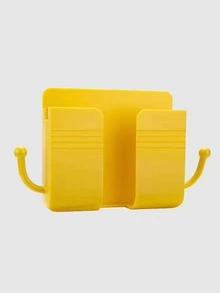 1pc Wall Mounted Phone Holder - Yellow - View 4