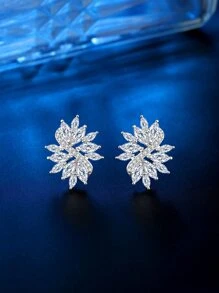 اقراط مسماري مكعب زركونيا زخرفة