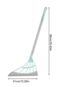 1 Chổi Vắt Nhà Vệ Sinh Nhà Vệ Sinh Kép Bàn Chải Làm Sạch, Giặt Khô Và Ướt - màu xanh lá - Xem 7