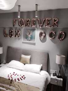 1 bóng nhựa 16 inch, bóng trang trí đồ họa chữ cái cho bữa tiệc - Xem 5