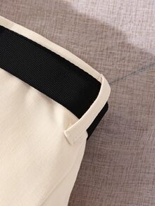 女孩翻蓋口袋不對稱下擺工裝裙