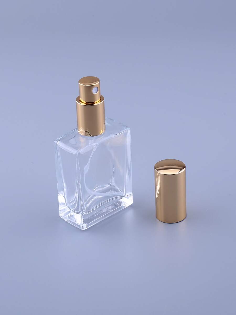 1pc 30 ML Empty Perfume Spray Square Glass Bottle, Refillable Glass Atomizer Spray Bottles With Funnels Pipettes Dispenser For Perfume, Fragrance, Lotion, Essential Oil - Clear - View 1