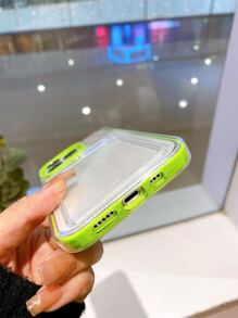 二合一可拆卸TPU手机壳，带卡槽，兼容 17 Pro Max/17 Air/17 Pro/17/16/15/14/13/12/11/11 Pro Max/Xs Max/X/Xs，防震、防汗、防指纹、耐磨、不褪色 - 綠色 - 查看 4