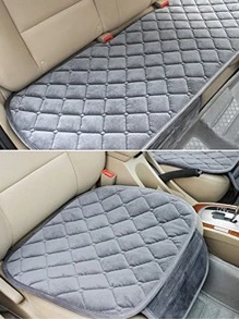 3 chiếc đệm lót ghế ô tô kẻ sọc - Xám - Xem 5