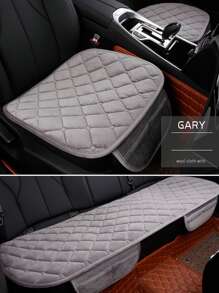 3 chiếc đệm lót ghế ô tô kẻ sọc - Xám - Xem 9