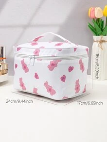 Cartoon Graphic makeup bag For Travel Portable Large-capacity Cosmetic Bag, Simple Toiletry Wash Bag For Travel - Multicolor - View 4