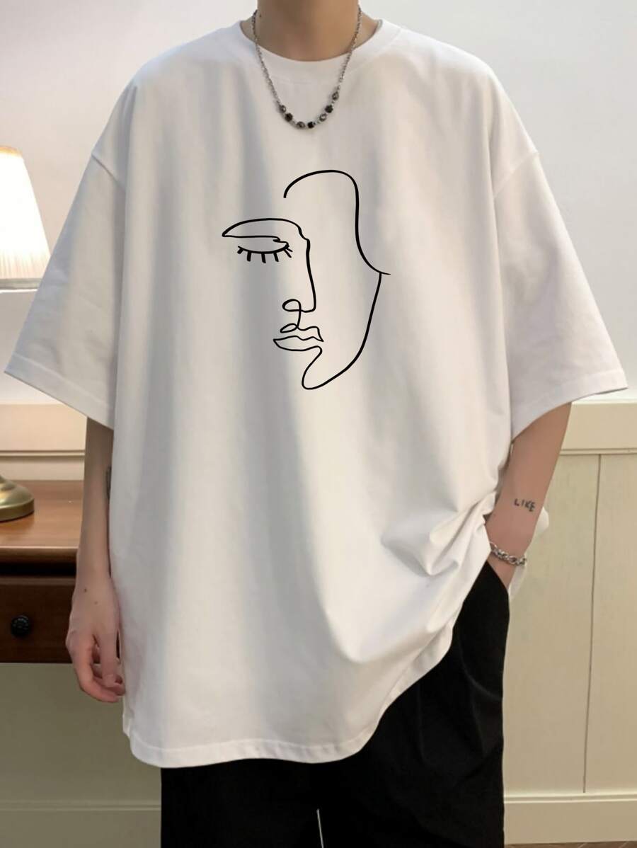 Manfinity Hypemode Áo thun & Áo lót Nam Con số Giải trí - trắng - Xem 1