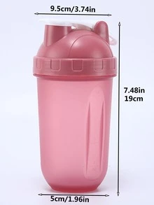 Botella mezcladora de plástico de 1 pieza, taza mezcladora modernista de dos tonos para cocina - Multicolor - Ver 3