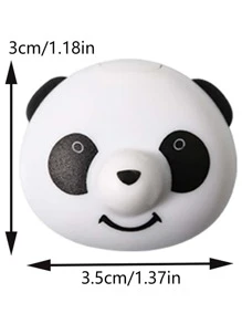 2pcs Panda Design Bed Sheet Fixing Clip, Cute Plastic Bed Sheet Gripper For Home - Black and White - View 2