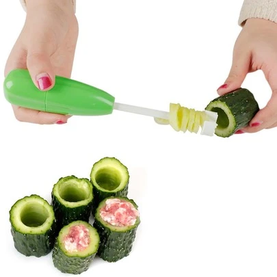 1pc Plastic Corer Tool, Vegetable Fruit Digging Device For Kitchen