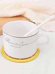 3 piezas posavasos redondos de colores aleatorios, posavasos de PVC antideslizante con forma de fruta creativa para el hogar - Multicolor - Ver 3