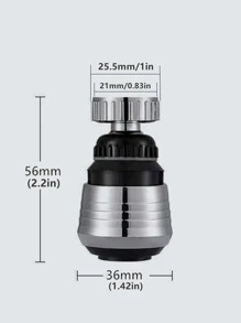 Kitchen gadgets 2/3 Mode Faucet 360 Degree Rotation Filter Extension Tube Shower Water Saving Tap Universal Kitchen Accessories - Silver - View 5