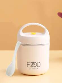 Fiambrera térmica al vacío de acero inoxidable, bolsa de almuerzo aislada, calentador de alimentos, taza de sopa, contenedores termos, fiambrera Bento - Beis - Ver 7