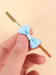 20 chiếc nơ thiết kế quà tặng cà vạt xoắn - Màu xanh lam - Xem 3