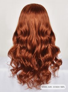 Transparent Lace Ginger Orange Body Wave 13 X 4 Lace Frontal Wigs #350 Copper Color Pre-Plucked Natural Hairline Lace Remy Hair Human Hair Top Quality Wigs For Women - S333 - View 4