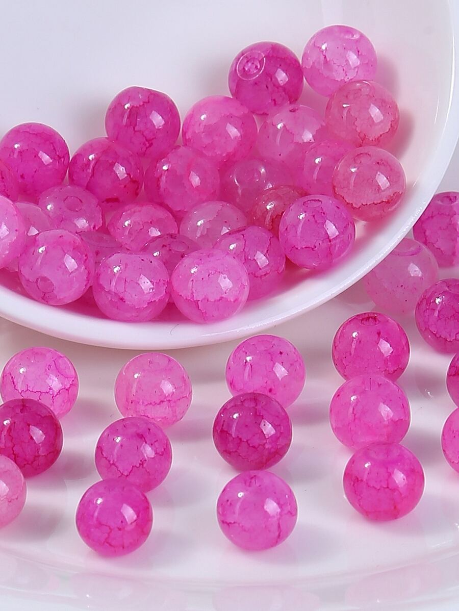 50pcs 80mm Bead DIY Jewelry Accessory - Hot Pink - View 1