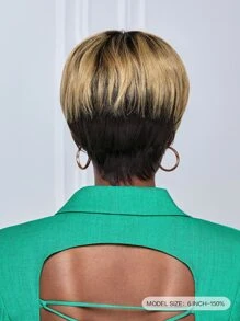 1B27 150% Density 6inch Body Wave Pixie Cut Wig 100% Human Hair - S1/27 - View 4