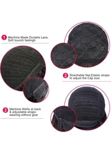 1B27 150% Density 6inch Body Wave Pixie Cut Wig 100% Human Hair - S1/27 - View 6