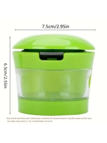 1 Máy Ép Tỏi Nhựa, Dụng Cụ Xay Tỏi Đa Năng Màu Xanh Hiện Đại Cho Nhà Bếp - màu xanh lá - Xem 2