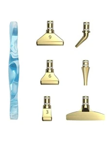 7pcs/set ABS Point Drill Pen Tool, Modern Diamond Painting Art Drill Pen Set For DIY - Baby Blue - View 6