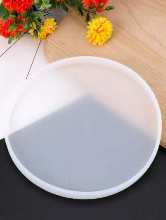 1pc Silicone Mold, Round Design Silicone Mould For Home DIY