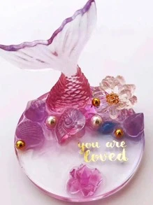 1 件硅胶模具，圆形设计硅胶模具，适合家庭 DIY - 白色 - 查看 4