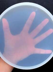 1 件硅胶模具，圆形设计硅胶模具，适合家庭 DIY - 白色 - 查看 5