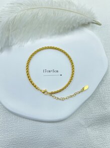 3入組極簡手環 - 金黃色 - 查看 3