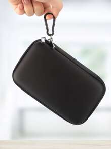 Vỏ Cứng EVA Bảo Vệ Chống Sốc Bảo Vệ Túi Lưu Trữ Kỹ Thuật Số, Dành Cho Tai Nghe Cáp Dữ Liệu Sạc Thẻ SD Đĩa U - màu đen - Xem 2