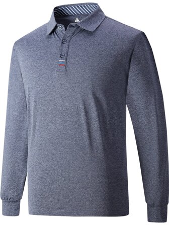 Hombres Camisa polo unicolor